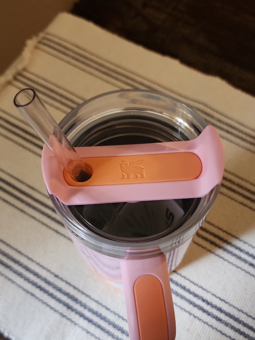 Stanley Halloween Two-Tone Pink and Peach Quencher H2.0 20oz Tumbler with Handle - Picture 3 of 6